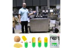 China Semi Automatic Capsule Filling Machine Two Head For Empty Hard Capsule supplier