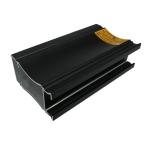 Sliding Window Frame Office Building Materials 6m Black Anodized Aluminum Profiles