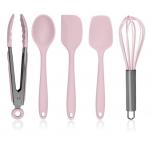 Kitchen 5 Piece Silicone Cooking Utensils Easy To Clean Silicone Kitchen Utensil Set for sale