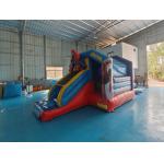 Fireproof 0.55mm Inflatable Jumping Castle Bouncer Combo With Slide Spiderman