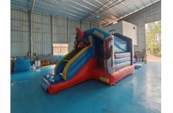 China Fireproof 0.55mm Inflatable Jumping Castle Bouncer Combo With Slide Spiderman supplier
