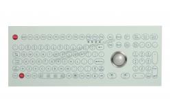 China Customs 108 Keys Medical Grade Keyboard With 38mm Laser Trackball 1200dpi supplier