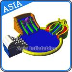 Inflatable Giant Water Park Pool with Slide , Removable Theme Inflatable Water Park for sale