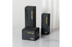 China Personalized Perfume Essential Oil Packaging Boxes With Black Custom Design supplier