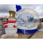 Party Events Inflatable Christmas Decorations Air Snow Globe For Advertising for sale