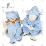 Customised Newborn Infant Coat Loveable Infant Body Coat Blue Stuffed 37cm for sale