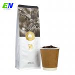 Customized Label Coffee Powder Bag VMPET Box Bottom Zipper Pouch for sale