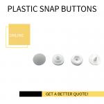 Disposable Gown White Plastic Snap Button for sale