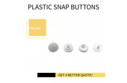 China Disposable Gown White Plastic Snap Button supplier