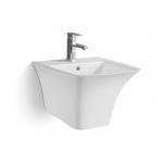 Easy Clear Wall Hung Ceramic Sink Lightweight For School Bathroom for sale