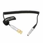 Alvin's Cables BNC to Lemo 5 Pin Timecode Coiled Cable for ARRI Mini Sound Devices ZAXCOM for sale