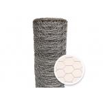 2 inch Galvanized Chicken Wire Mesh Hex Netting 6 ft X 80 ft 20 Gauge for sale