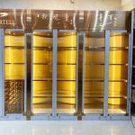 Bar Living Room Stainless Steel Wine Cabinets Wear Resistance for sale