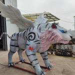 sun resistance Realistic Animatronic Animals Chinese Mythological Creatures White Tiger