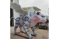 China sun resistance Realistic Animatronic Animals Chinese Mythological Creatures White Tiger supplier