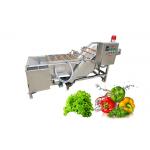 Vegetable Fruit SUS304 500kg/h Air Bubble Washing Machine for sale