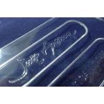 Coutom Laser Logo Clothing Hang Tags , Transparent Acrylic Tags for sale