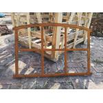 Stained Glass Antique Iron Window Arched Gothic Style H59xW88CM for sale