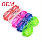 Led Flashing Heart Shape Plastic Glasses Light Up Toys Glowing Party Glasses for sale
