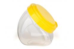China Transparent Food Grade Clear Pet Jars Plastic Screw Cap Waterproof supplier