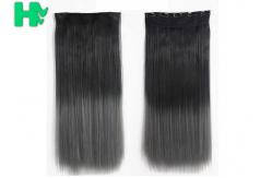 China Ombre Synthetic Hair Extensions , Synthetic One Piece Hair Extensions supplier
