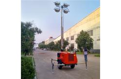 China Mobile Lighting Vehicle 200w*4LED Lighting Hand Lift Lighthouse 6kw Diesel Generator supplier