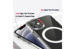 China Anti-Yellowing Compatible Magsafe Phone Case Transparent Shockproof For iPhone 16 supplier