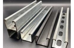 China Pregalvanized Plain Slotted 1 58x1 58 Custom Unistrut Channel supplier