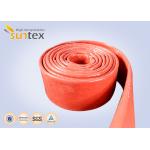 550C Heat Resistant Silicone Fiberglass Sleeve Insulation Cable Pipe Protection for sale