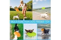 China Pet Frisbee Toy Interactive Training Toys Soft Rubber Dog Toys supplier