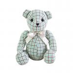 300g 23cm Grid Cubs Teddy Bear Plush Toys Cloth Doll Baby Comfort Teddy for sale