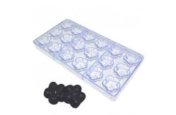 China Polycarbonate Plastic Flower Shaped Chocolate Molds Reusable Stocked supplier