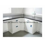 Hight Adjustable Steel Lab Furniture , Laboratory Wall Bench With Reagent Shelf