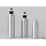 Silver Aluminum Cosmetic Bottles , 200ml 300ml Aluminum Lotion Bottles for sale