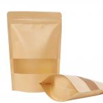 Food Packaging Stand Up Zipper Bag Eco Friendly Standing Pouch Bag With Window for sale