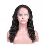 Body Wave 360 Lace Frontal Wig With Baby Hair Pre Plucked Remy Hair Natural Black For Women for sale