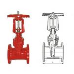 Ductile cast iron RRHX rising stem resilient seated gate valve for fire protection API 598 for sale