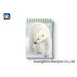 Polar Bear Animal Custom Spiral Notebooks School Stationery Set 3D Printing Cover for sale