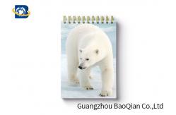 China Polar Bear Animal Custom Spiral Notebooks School Stationery Set 3D Printing Cover supplier