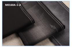 China 8Oz TR Broken Twill Black Stretch Denim Fabric supplier