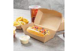 China Wholesale customized hamburger hot dog packaging box eco-friendly and biodegradable packaging box supplier