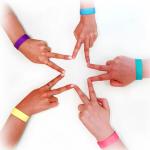 Custom Tyvek Event Wristbands Barcode Number Waterproof Event Party Identification Admission Paper Bracelet Band for sale