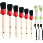 Factory 11 Pieces Auto Detailing Brush Set Car Care Cleaning Brush Set for sale