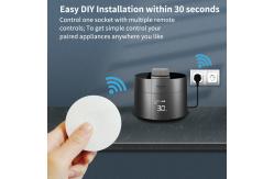 China SIXWGH Remote Control Lamp Socket Electronic EU Plug Waterproof Kinetic Energy Switch supplier