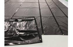 China 18oz PVC Tarpaulin Fabric Heavy Duty Lumber Tarps For Semi Trailer Flatbed supplier