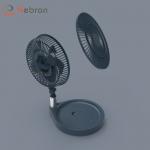 Timing Foldable Oscillating Fan Table Desk USB Remote Control Rechargeable Foldable Fan for sale