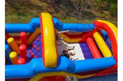 China Playground Inflatable Obstacle Challenges , Blow Up Obstacle Course For Kids supplier