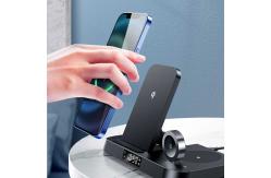 China QI Wireless Cell Phone Charger Pad 15w Stand Holder Multiple Pocket Plastic PCB supplier