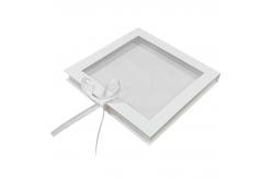 China Eco-Friendly Custom Magnetic Flap Cardboard Necklace Packaging with Transparent Window supplier