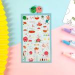 Oil Glue Vinyl Cartoon Stickers Good Tear Resistance Security Seal Stickers OEM for sale